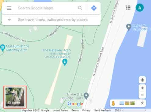 Как повернуть в Картах Google